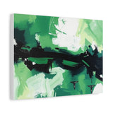 Abstract Green Brushstroke Canvas Print thumbnail 38