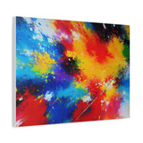Abstract Color Splash Matte Canvas Print — Vibrant Stretched Wall Art thumbnail 50