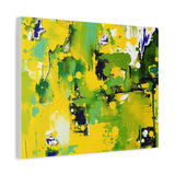 Abstract Green & Yellow Matte Canvas Print – Vibrant Modern Wall Art thumbnail 47