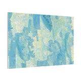 Abstract Aqua Brushstroke Canvas Print — Coastal Blue Wall Art thumbnail 98