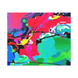Abstract Neon Splash Matte Canvas Print — Vibrant Colorful Stretched Wall Art thumbnail 10