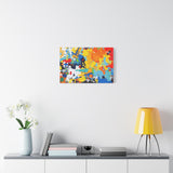 Abstract Splash Colorful Matte Canvas Wall Art – Vibrant Modern Stretched Print thumbnail 51