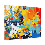 Abstract Splash Colorful Matte Canvas Wall Art – Vibrant Modern Stretched Print thumbnail 89