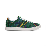 Low-Top Sneakers — Green Marble Swirl Leather Design thumbnail 5