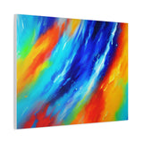 Abstract Rainbow Wave Matte Canvas Print — Vibrant Stretched Wall Art thumbnail 62