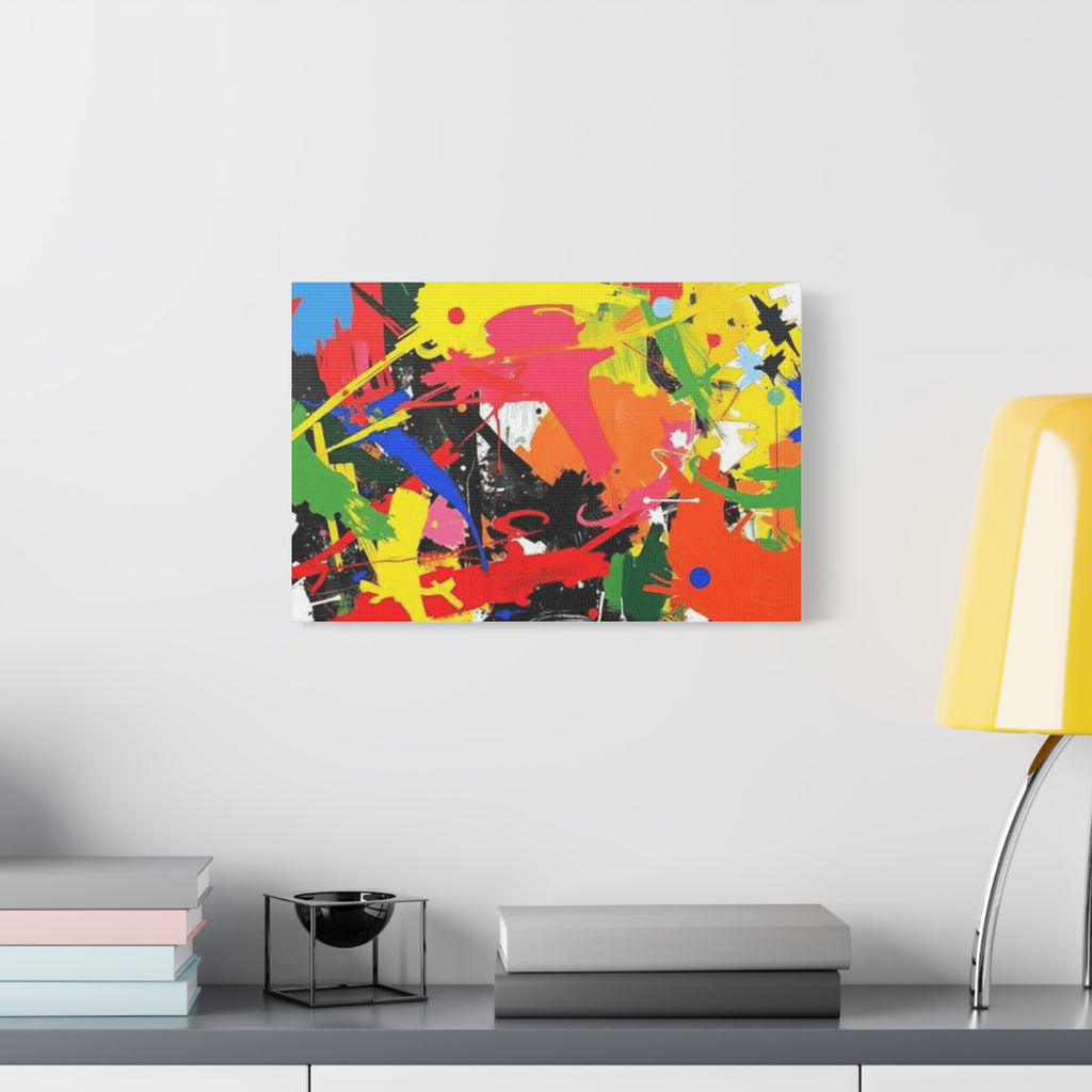 Abstract Art Matte Stretched Canvas — Modern Wall Decor