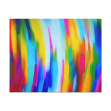 Abstract Rainbow Waves Matte Canvas Print — Vibrant Colorful Wall Art thumbnail 13