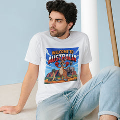 Welcome to Australia T-Shirt — Kangaroo, Emu & Snake Aussie Travel Tee