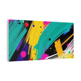 Abstract Neon Brushstroke Canvas Print — Colorful Modern Wall Art thumbnail 59