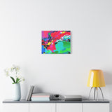 Abstract Neon Splash Matte Canvas Print — Vibrant Colorful Stretched Wall Art thumbnail 45
