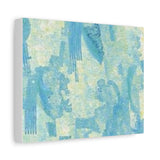 Abstract Aqua Brushstroke Canvas Print — Coastal Blue Wall Art thumbnail 32