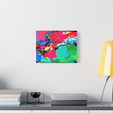 Abstract Neon Splash Matte Canvas Print — Vibrant Colorful Stretched Wall Art thumbnail 36