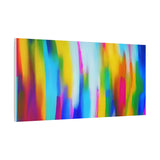 Abstract Rainbow Waves Matte Canvas Print — Vibrant Colorful Wall Art thumbnail 74