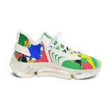 Women's Mesh Sneakers — Colorful Abstract Summer Athletic Shoes thumbnail 4
