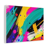 Abstract Neon Brushstroke Canvas Print — Colorful Modern Wall Art thumbnail 35