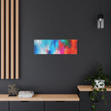 Vibrant Abstract Color Splash Matte Canvas Print thumbnail 70