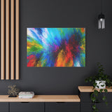 Abstract Color Explosion Matte Canvas Print thumbnail 88