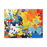 Abstract Splash Colorful Matte Canvas Wall Art – Vibrant Modern Stretched Print thumbnail 3