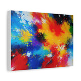 Abstract Color Splash Matte Canvas Print — Vibrant Stretched Wall Art thumbnail 29