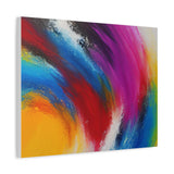Abstract Rainbow Swirl Matte Canvas Print (Stretched) thumbnail 47