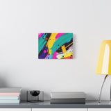 Abstract Neon Brushstroke Canvas Print — Colorful Modern Wall Art thumbnail 33