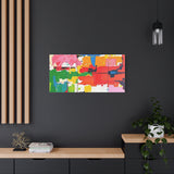 Abstract Color Splash Matte Canvas Print — Vibrant Modern Wall Art thumbnail 76