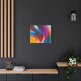 Abstract Rainbow Swirl Matte Canvas Print (Stretched) thumbnail 58