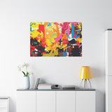 Abstract Color Splash Canvas Print - Vibrant Stretched Matte Wall Art thumbnail 87