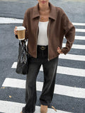 Zip-Up Dropped Shoulder Jacket thumbnail 8