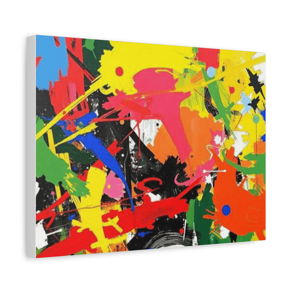 Abstract Art Matte Stretched Canvas — Modern Wall Decor
