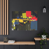 Abstract Color Splash Matte Canvas Print — Modern Stretched Wall Art thumbnail 91