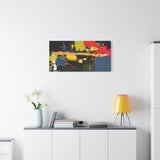Abstract Color Splash Matte Canvas Print — Modern Stretched Wall Art thumbnail 75