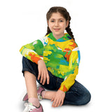 Kids Abstract Paint Splash Hoodie — Bright Colorful All-Over Print thumbnail 7