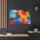 Abstract Color Splash Matte Canvas Print — Vibrant Stretched Wall Art thumbnail 88