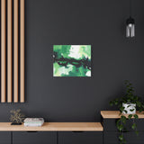 Abstract Green Brushstroke Canvas Print thumbnail 55