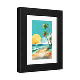 Tropical Sunset Beach Framed Poster thumbnail 2