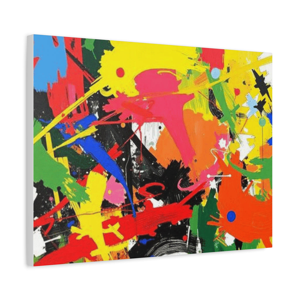 Abstract Art Matte Stretched Canvas — Modern Wall Decor