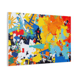 Abstract Splash Colorful Matte Canvas Wall Art – Vibrant Modern Stretched Print thumbnail 71