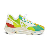 Women's Colorful Mesh Sneakers — Vibrant Abstract Athletic Shoes thumbnail 4