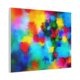 Abstract Rainbow Splash Matte Canvas Print thumbnail 53
