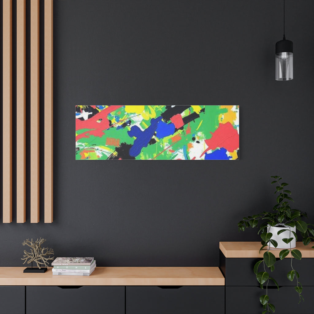 Abstract Color Splash Canvas Print — Vibrant Modern Wall Art