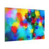 Abstract Rainbow Splash Matte Canvas Print thumbnail 98