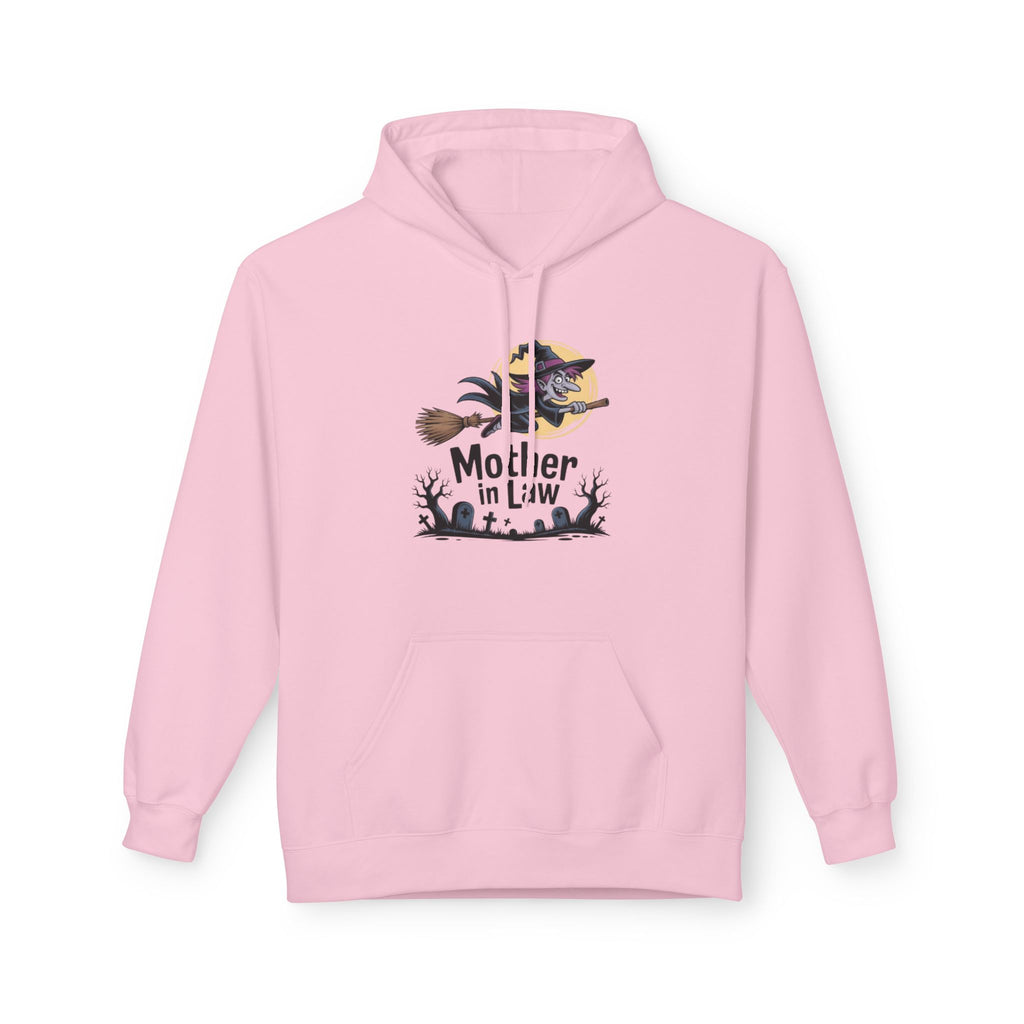 Mother-in-Law Halloween Hoodie — Witch Broom Graveyard Sweatshirt