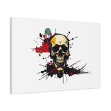 Skull Splash Art Canvas — Grunge Skull Wall Decor, Edgy Gothic Home Accent thumbnail 53