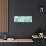 Abstract Aqua Brushstroke Canvas Print — Coastal Blue Wall Art thumbnail 70