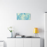 Abstract Aqua Brushstroke Canvas Print — Coastal Blue Wall Art thumbnail 57