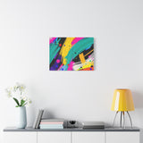 Abstract Neon Brushstroke Canvas Print — Colorful Modern Wall Art thumbnail 54