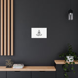 Yoga Skeleton Canvas Print — Meditating Skeleton Wall Art, Minimalist Gothic Home Decor thumbnail 25