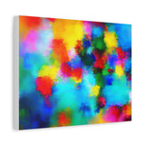 Abstract Rainbow Splash Matte Canvas Print thumbnail 32