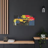 Abstract Color Splash Matte Canvas Print — Modern Stretched Wall Art thumbnail 76
